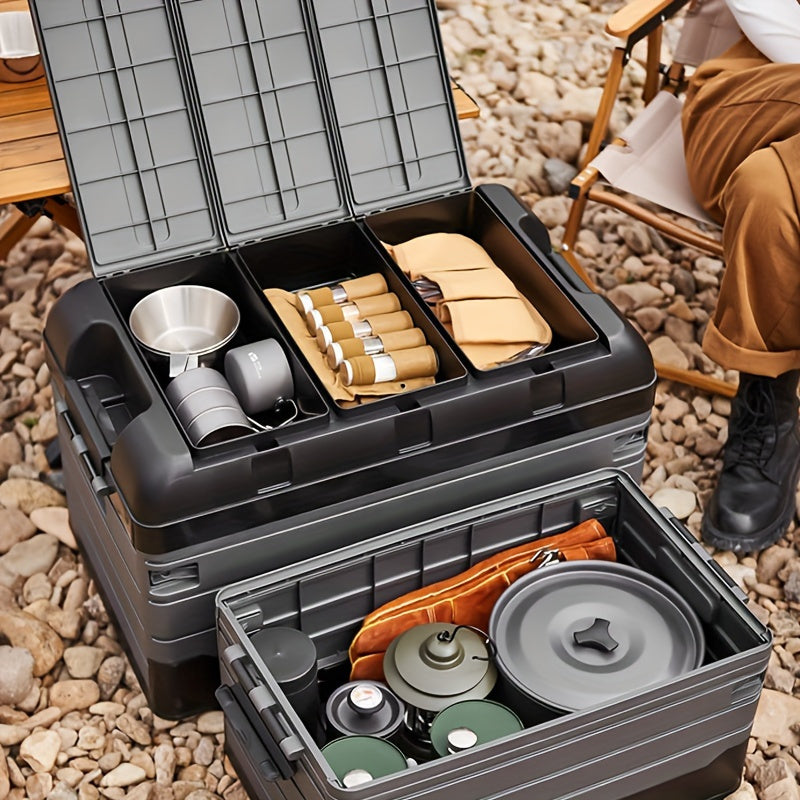 Foldable Camping Stool with Backrest and Storage Bag for Outdoors