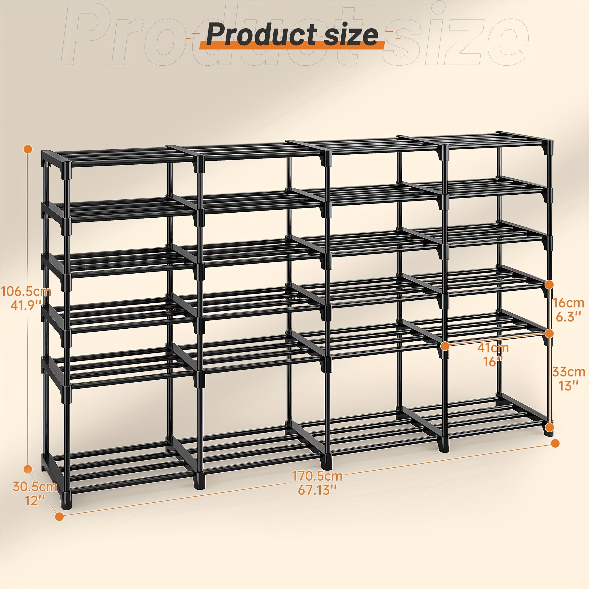 Stackable Shoe Rack and Bookshelf Freestanding Storage Organizer