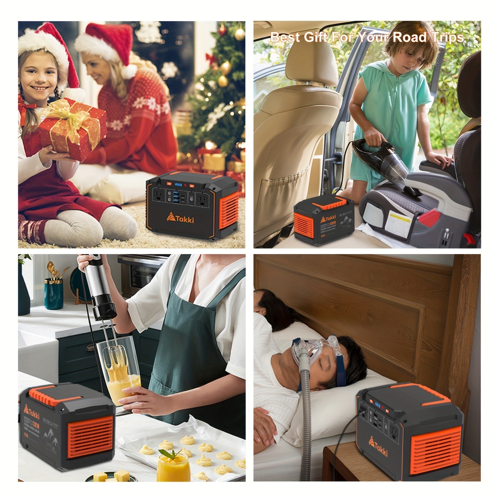 300W Portable Power Station with Solar Panel for Camping & Emergency