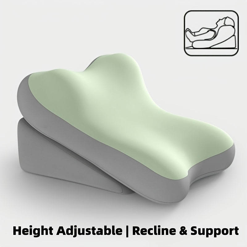 Adjustable Memory Foam Bed Wedge Pillow for Back and Reading Support