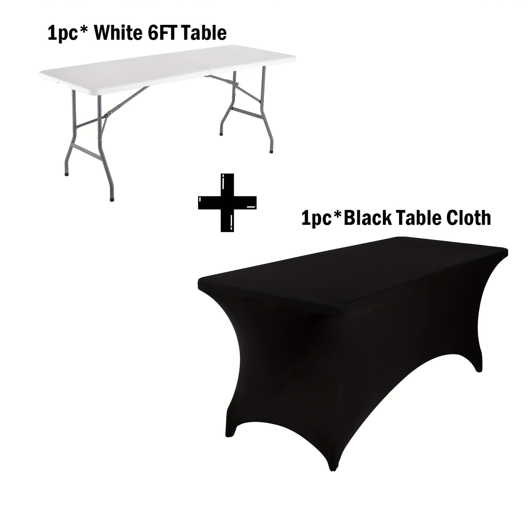 Portable Folding Table 4ft and 6ft Utility Table for Dining