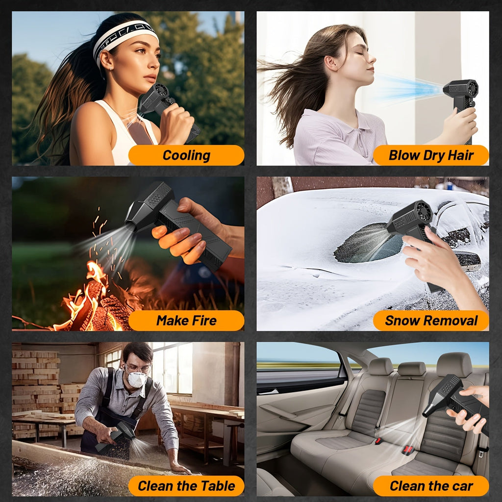 130,000 RPM Electric Air Duster Cordless Turbo Keyboard Cleaner