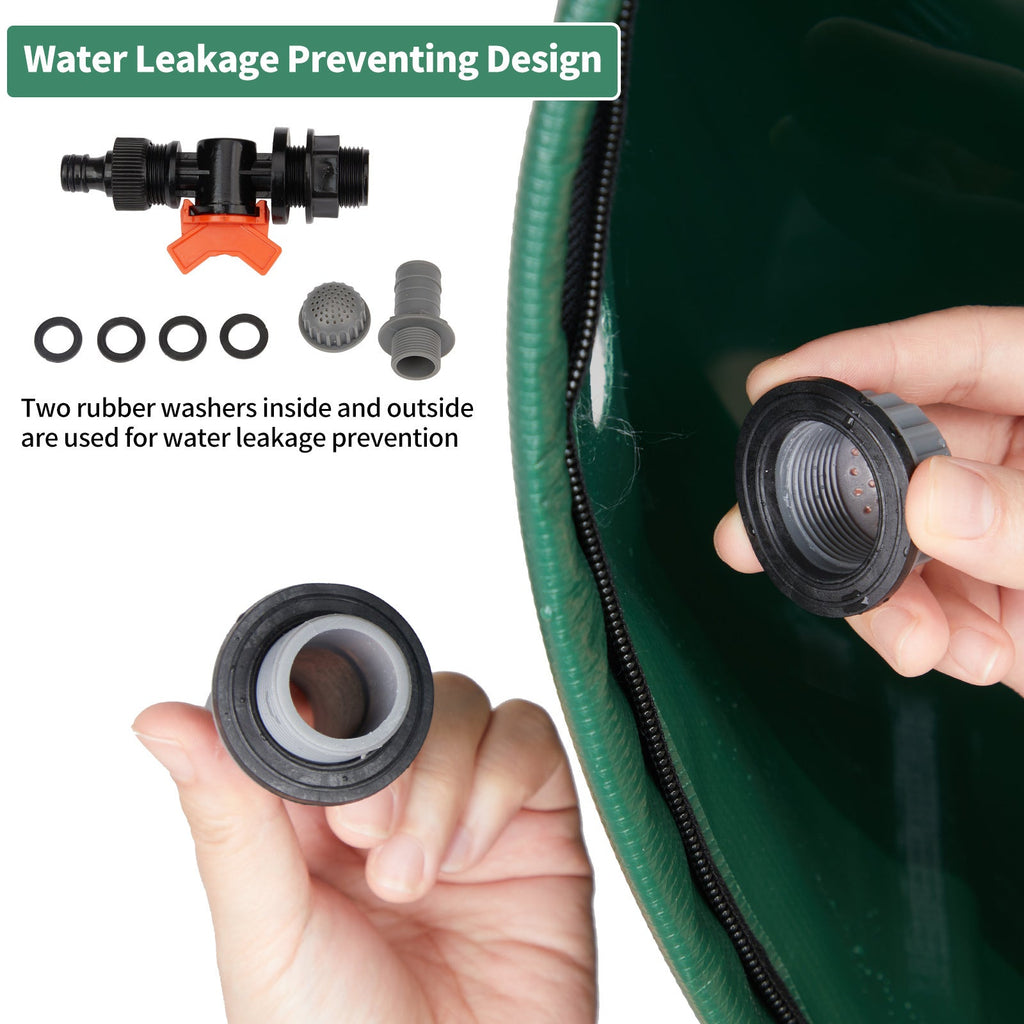 Collapsible Rain Barrel 50-200 Gallon Water Collection Tank