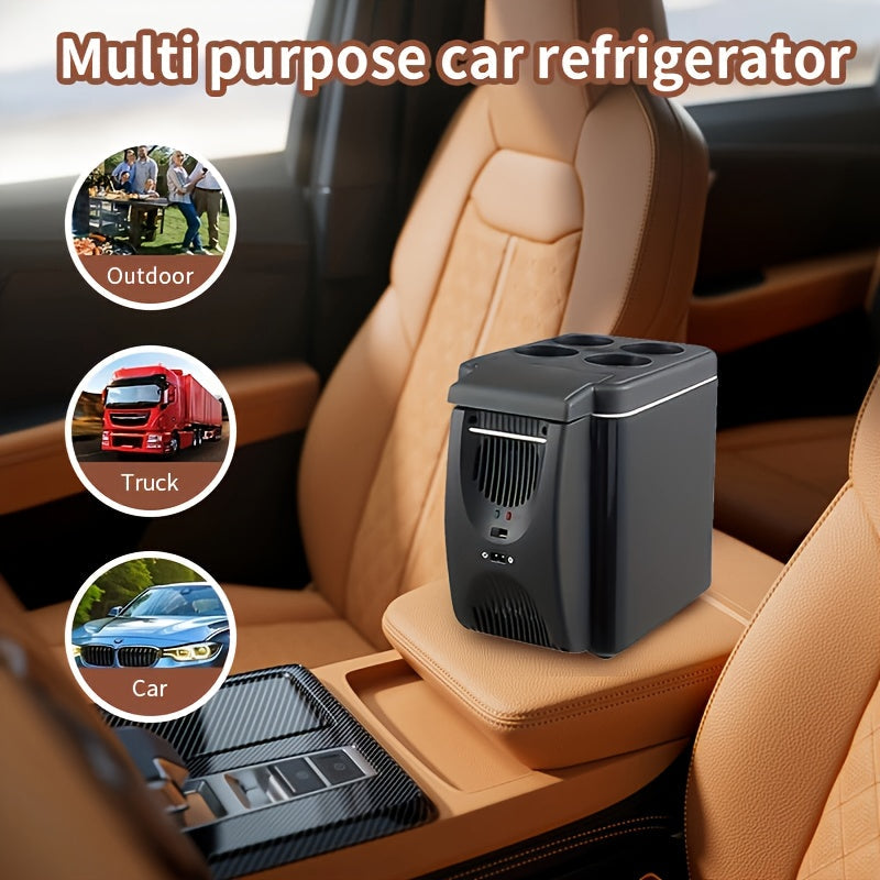 6L Portable Car Refrigerator Cooler & Warmer Mini Fridge Travel