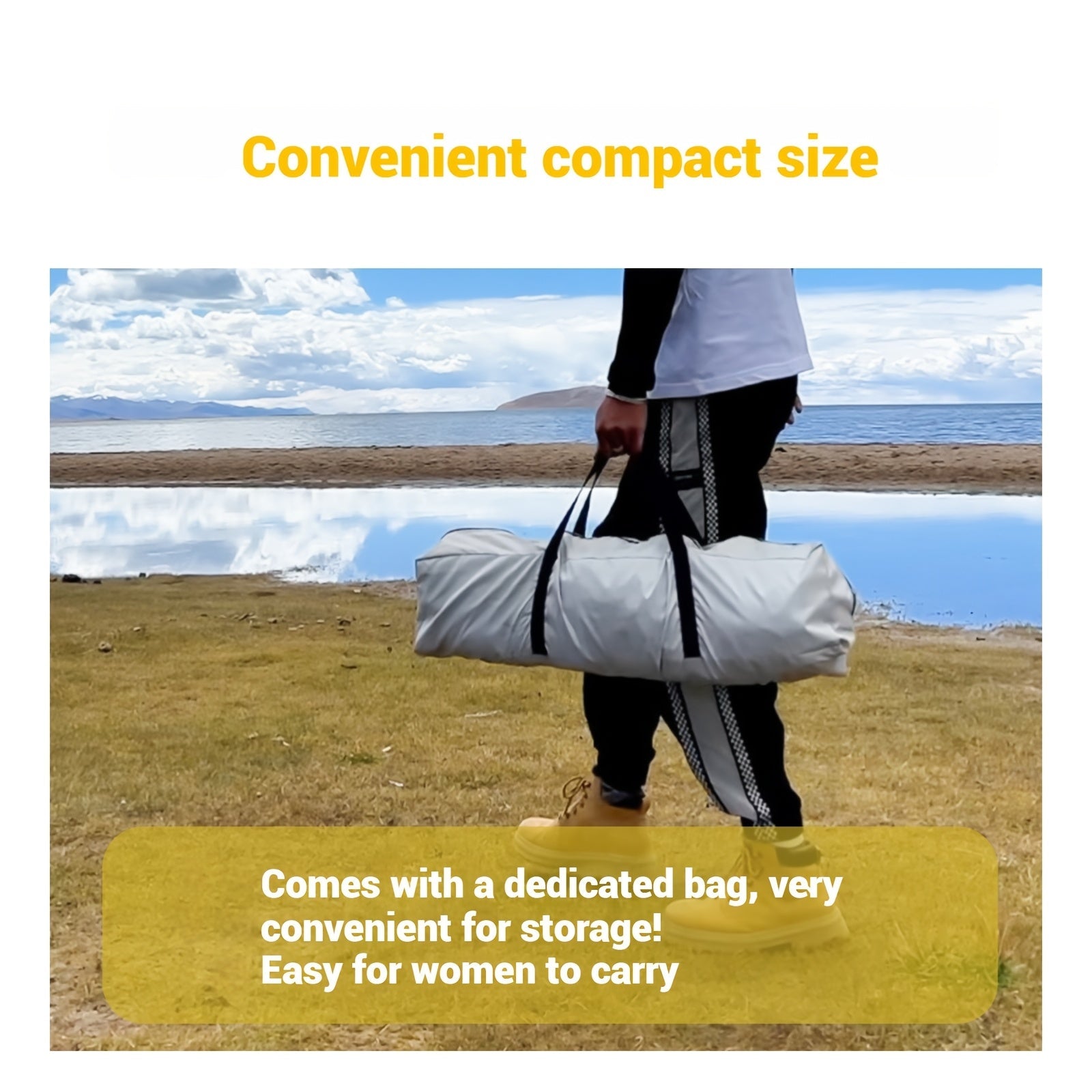 3-4 Person Instant Pop Up Camping Tent Waterproof Quick Setup