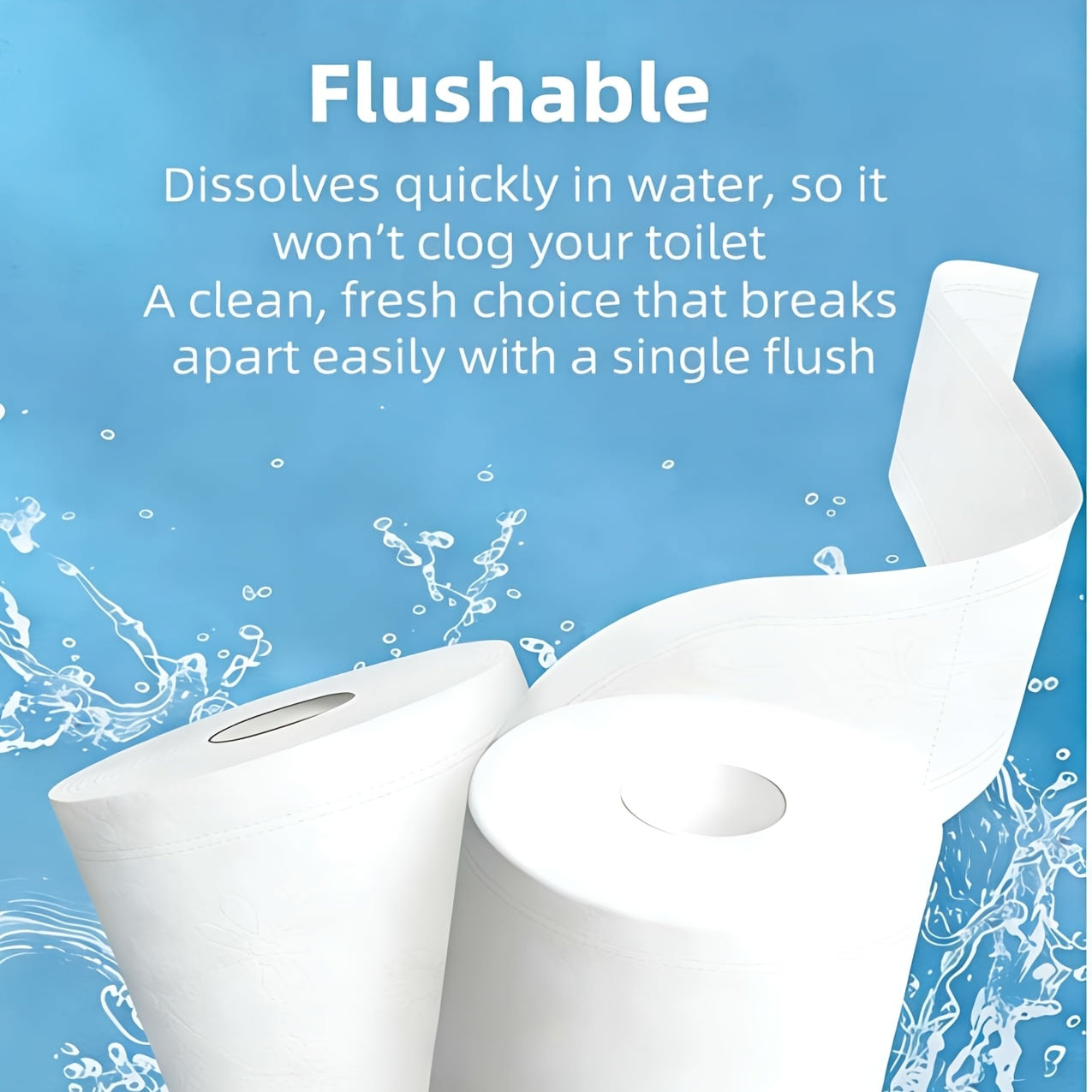 4-Ply Ultra Soft Toilet Paper - Strong Lint-Free Bath Tissue