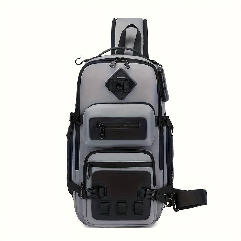 Anti-Theft Sling Bag Crossbody Chest Backpack with USB Waterproof