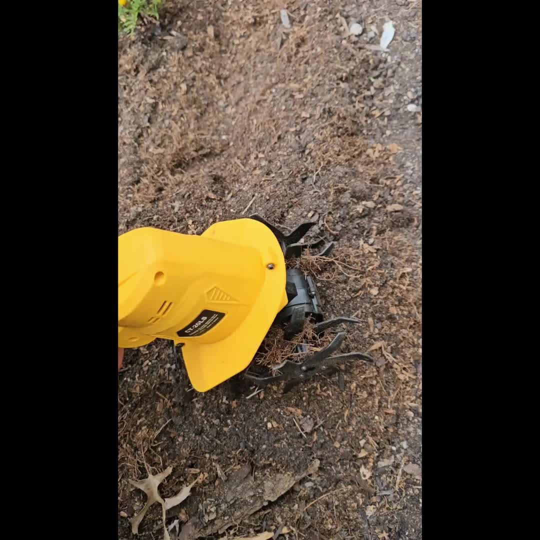 20V Cordless Garden Tiller and Cultivator for Soil Aeration