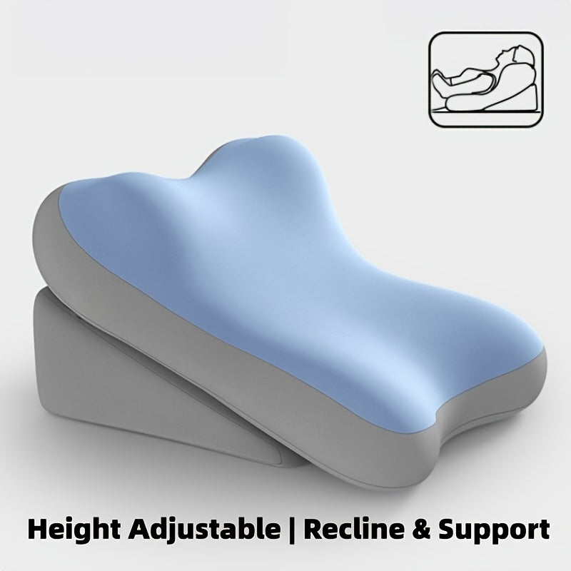 Adjustable Memory Foam Bed Wedge Pillow for Back and Reading Support