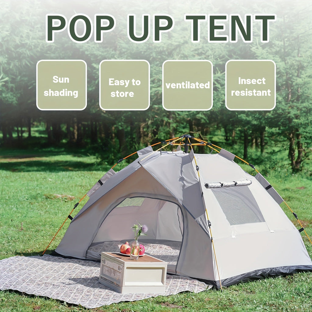 3-4 Person Instant Pop Up Camping Tent Waterproof Quick Setup