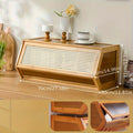 Thin Bamboo Shoe Cabinet with 3 Flip Drawers