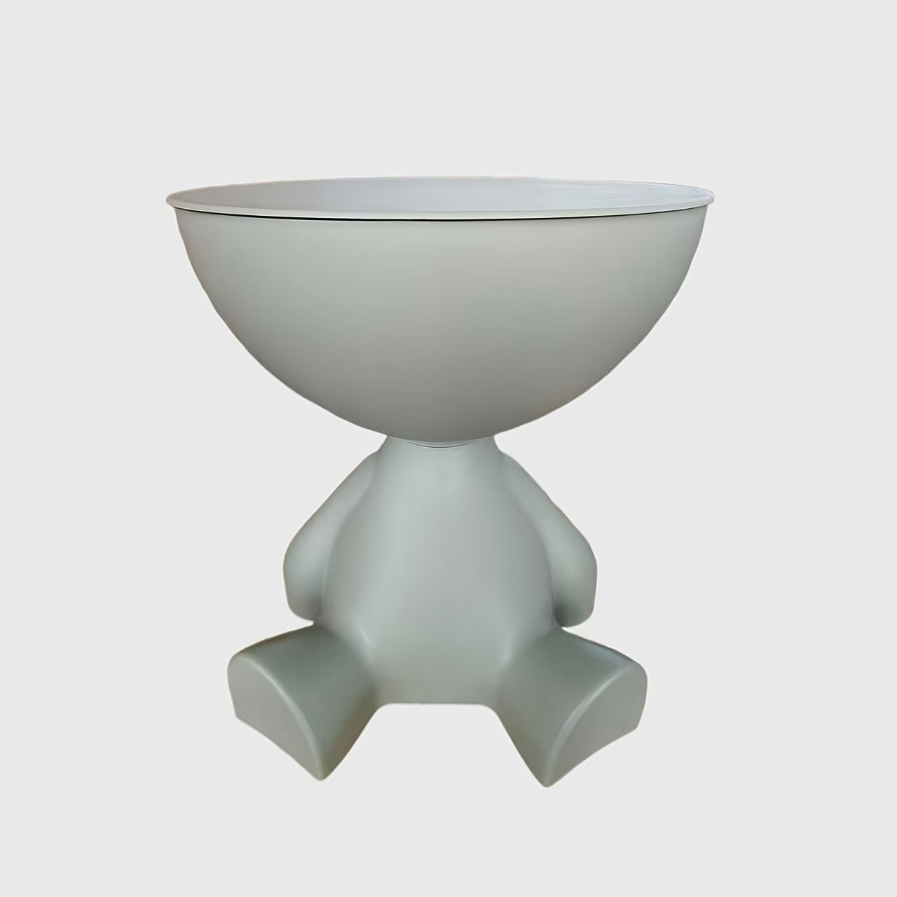 Modern Bear Side Table with Storage, Whimsical Animal Nightstand