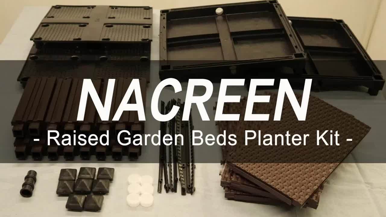 Raised Garden Bed Planter Box for Balcony Patio Vegetable Plants