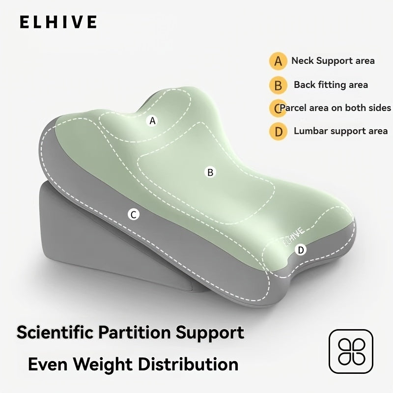 Adjustable Memory Foam Bed Wedge Pillow for Back and Reading Support