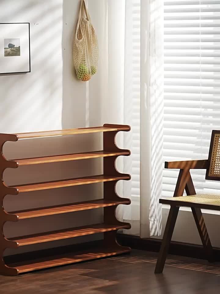 5/6 Tier Bamboo Shoe Rack Organizer for Modern Entryways