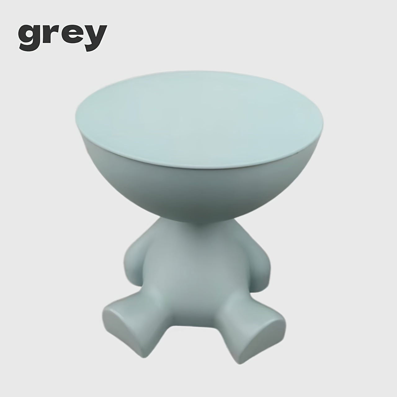 Modern Bear Side Table with Storage, Whimsical Animal Nightstand