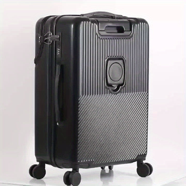 Modern Hard Shell Carry-On Suitcase with Laptop Pocket & TSA Lock