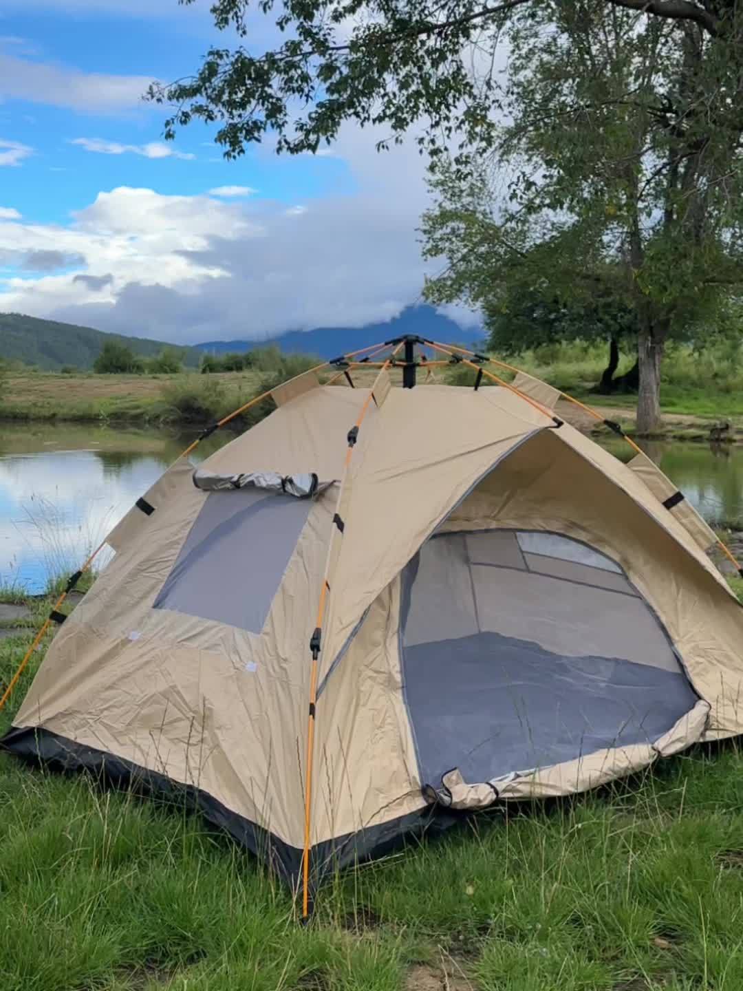 3-4 Person Instant Pop Up Camping Tent Waterproof Quick Setup