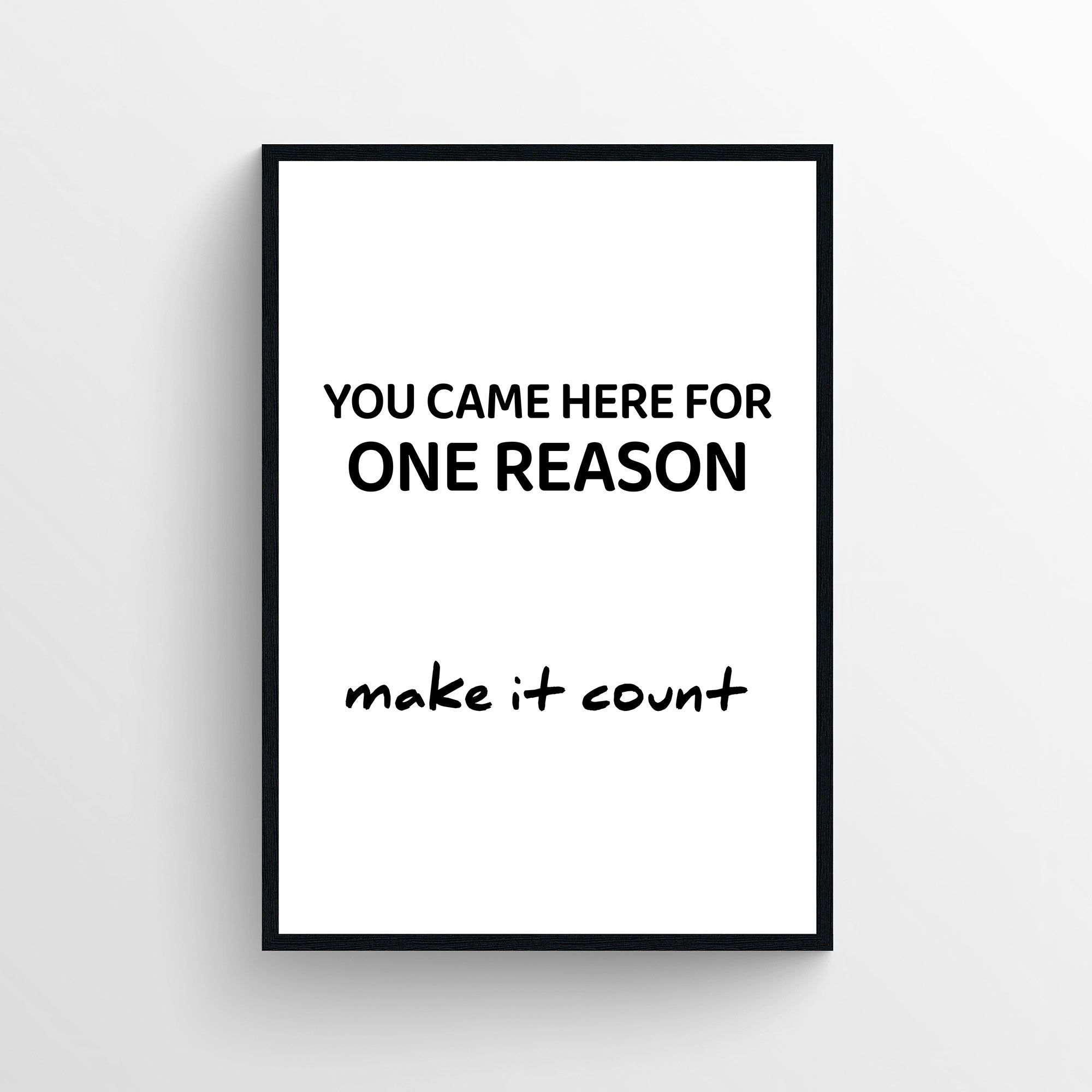 Make It Count Bathroom Poster