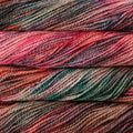 Artisanal Bulky Wool Yarn, Hand-Dyed Variegated Bohemian Crafting