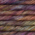 Skein of Malabrigo Mora 100% mulberry silk yarn displaying its characteristic sheen and 4-ply texture.