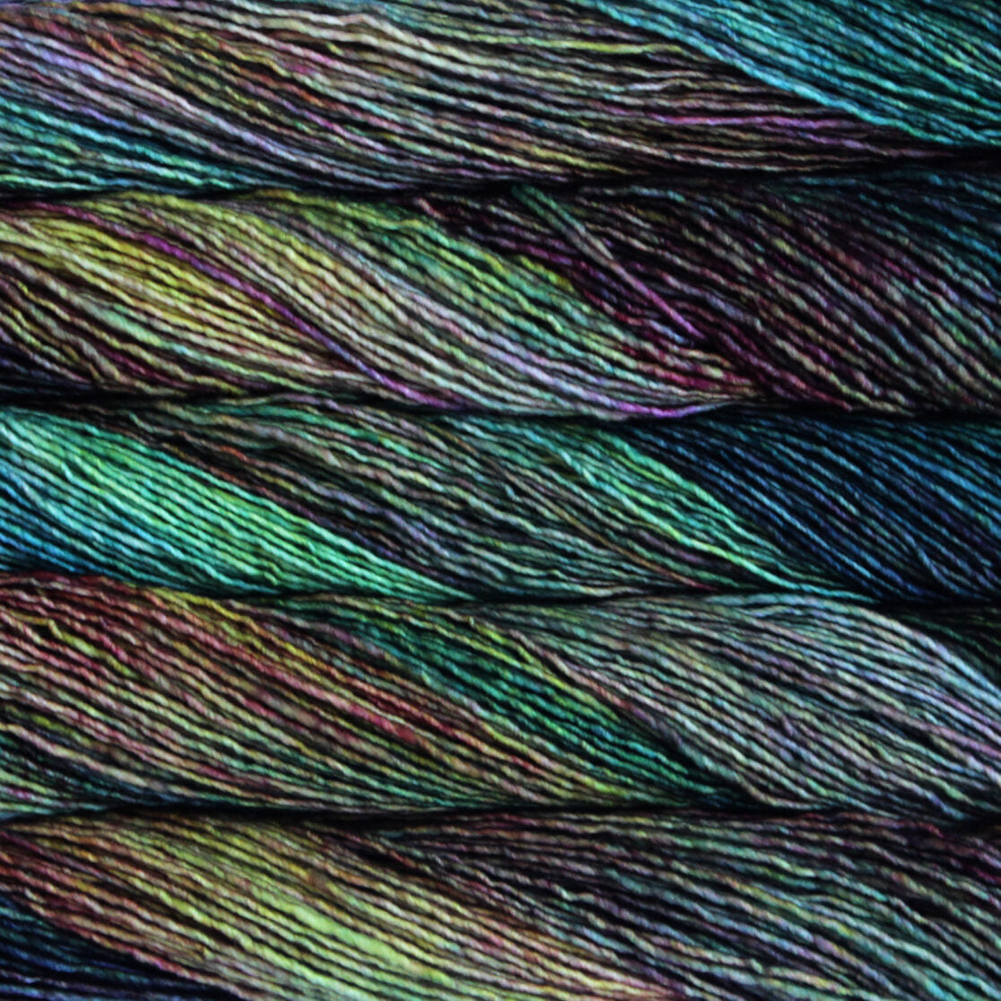 Bohemian Jewel-Toned Merino Wool Yarn for Craft and Home Decor