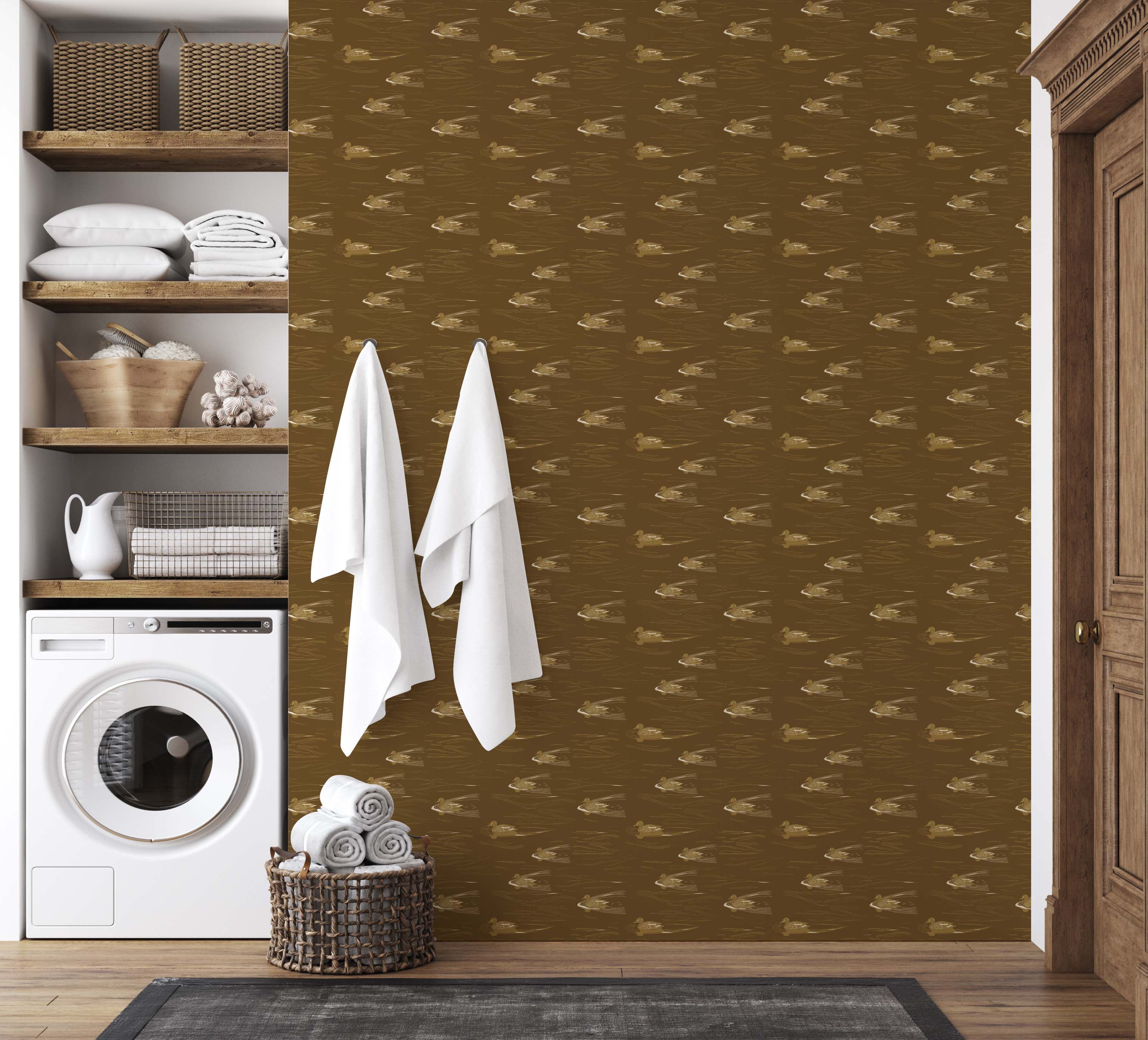 Mallard Wallpaper by Cassandra Zaniboni Removable Peel and Stick