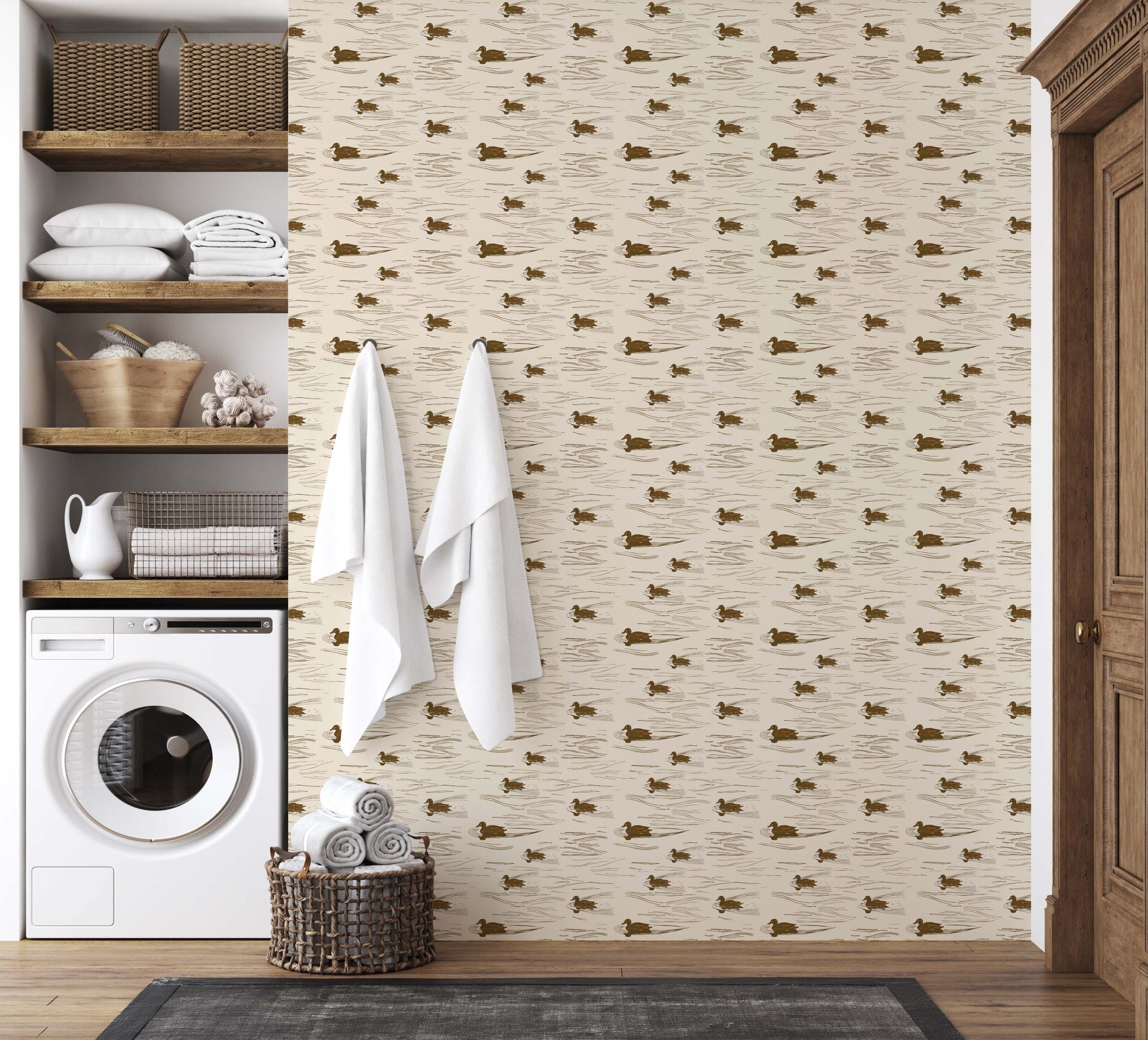 Mallard Wallpaper by Cassandra Zaniboni Removable Peel and Stick