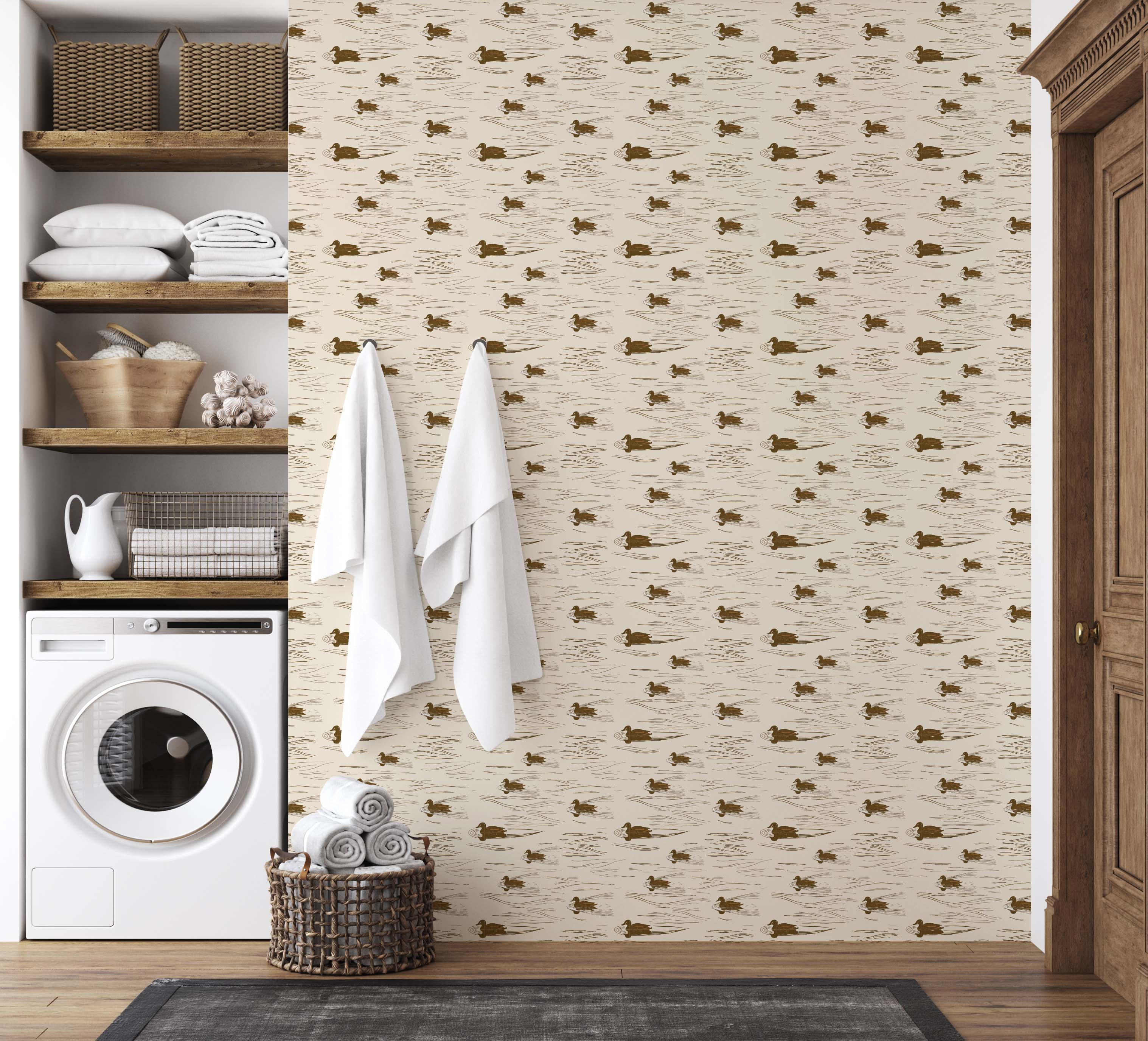 Mallard Wallpaper by Cassandra Zaniboni Removable Peel and Stick