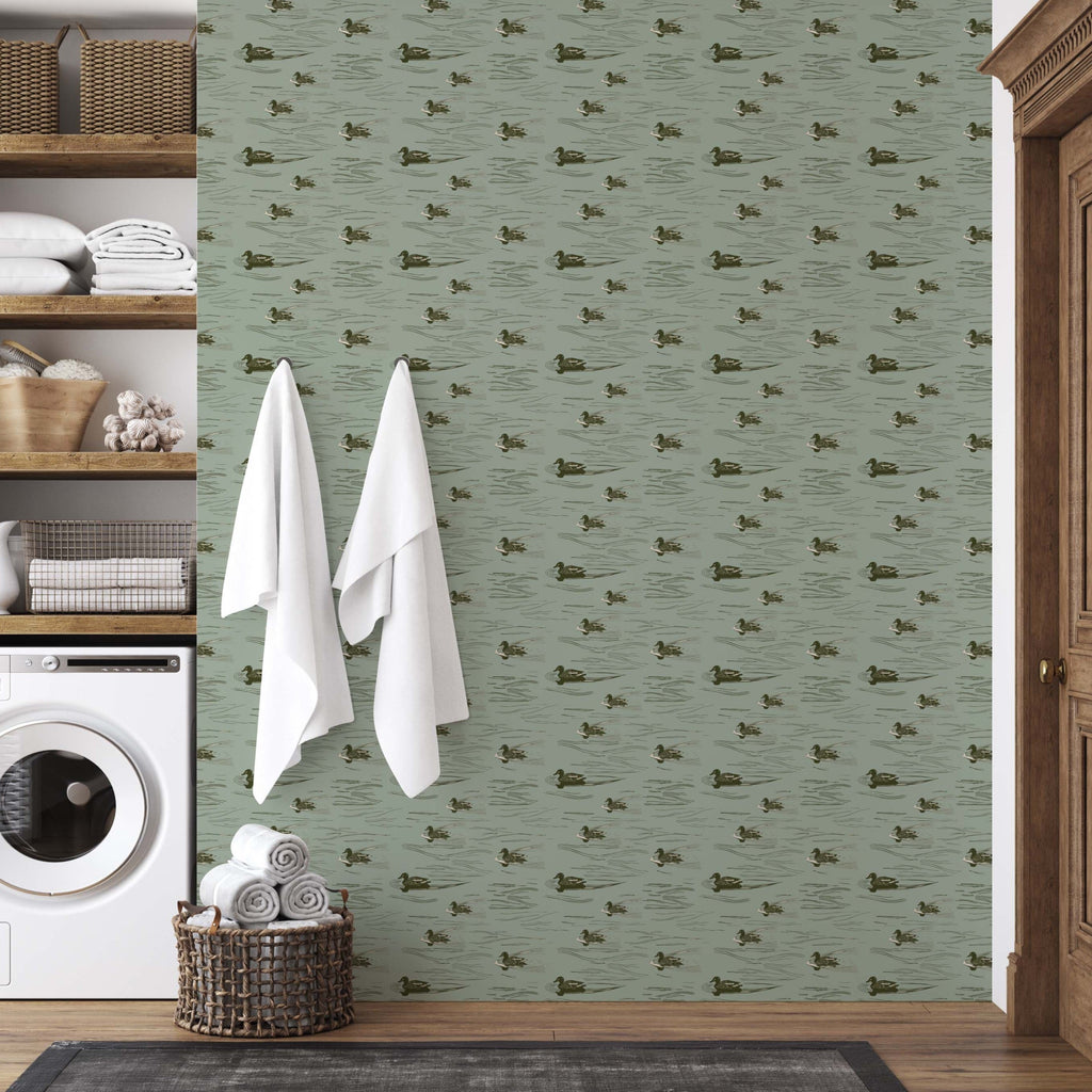 Mallard Wallpaper by Cassandra Zaniboni Removable Peel and Stick