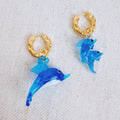 Mama And Baby Dolphins Earrings