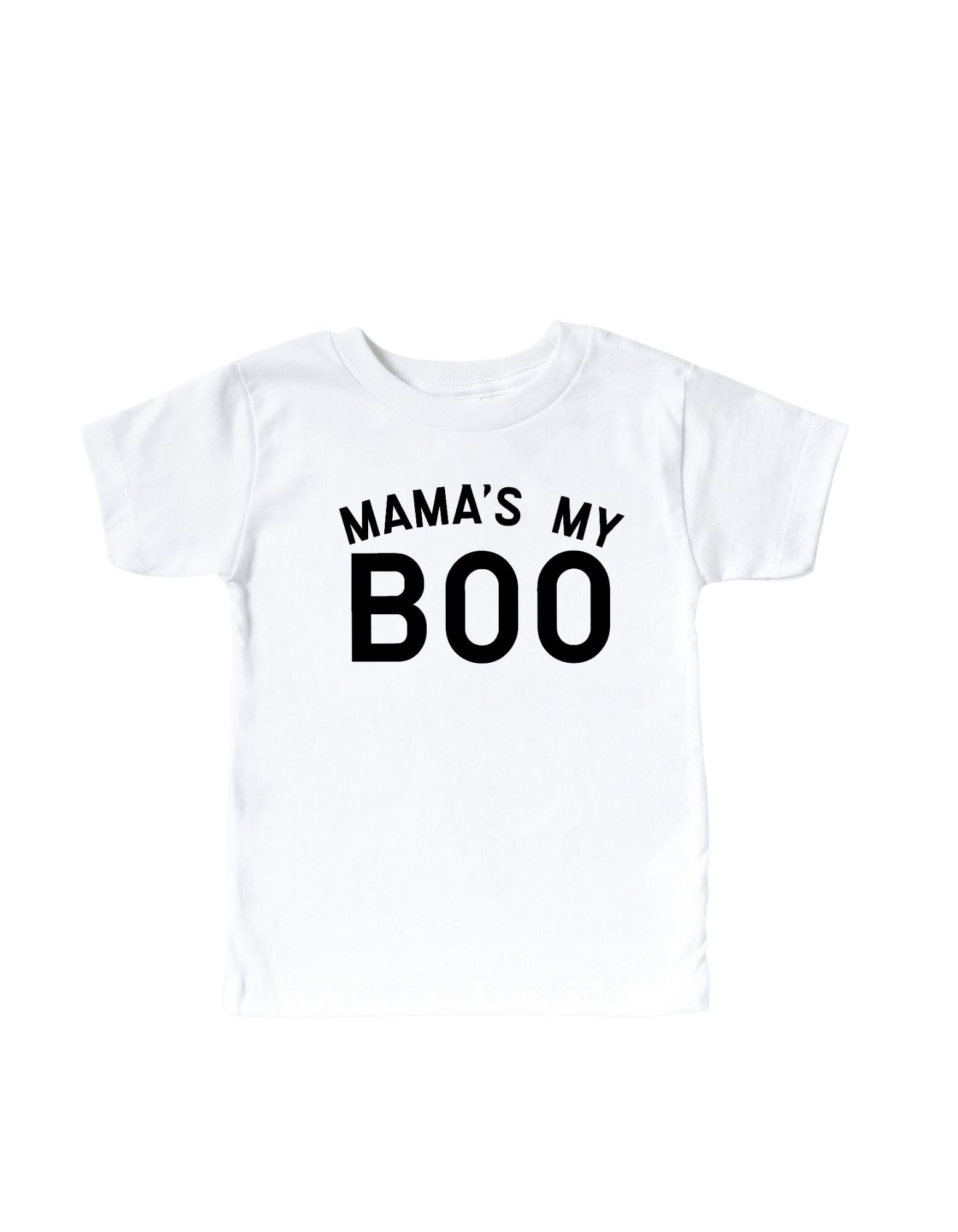 Mama's My Boo Neutral Graphic Tee in Beige White and Tan