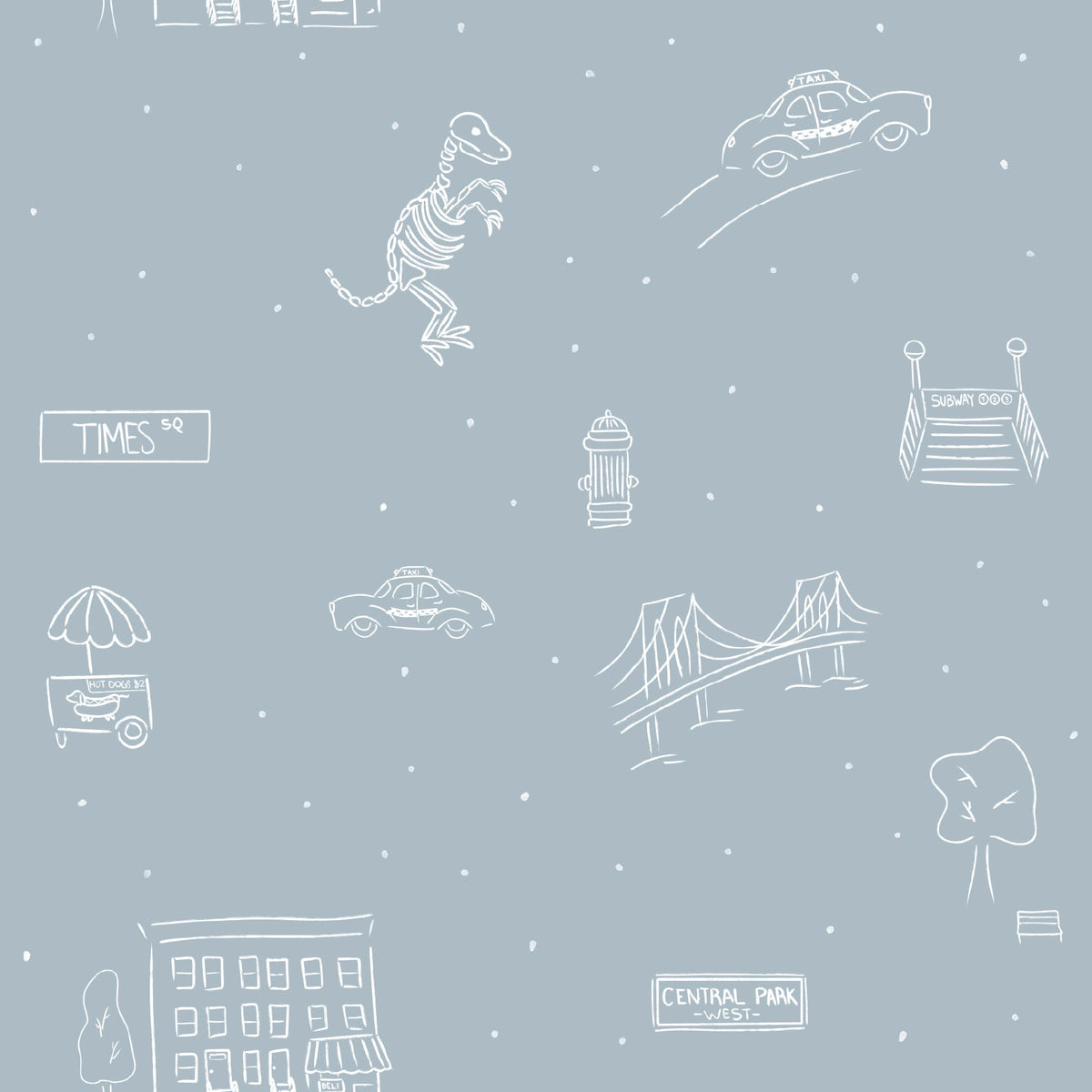 Manhattan Wallpaper by The Lil Dills Shop