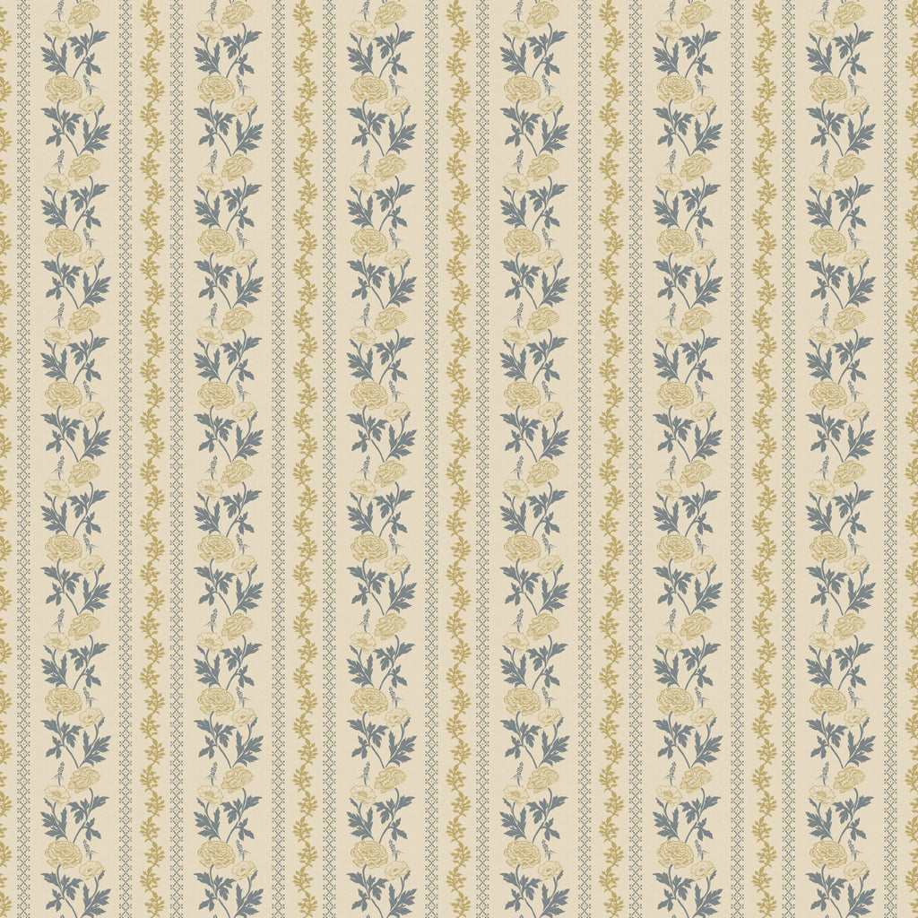 Marisol Floral Wallpaper in Green, Gold, Cream and Rose