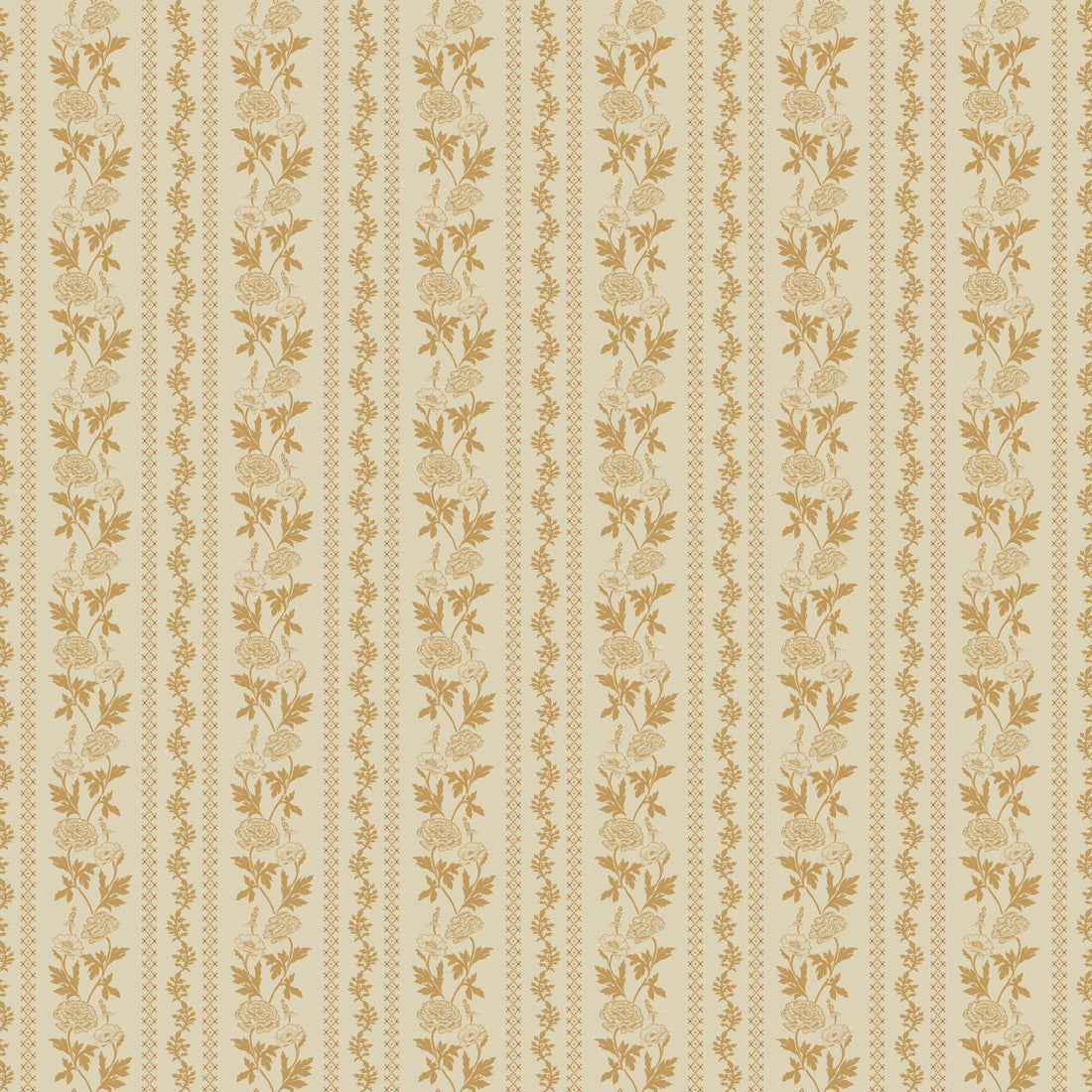 Marisol Floral Wallpaper in Green, Gold, Cream and Rose