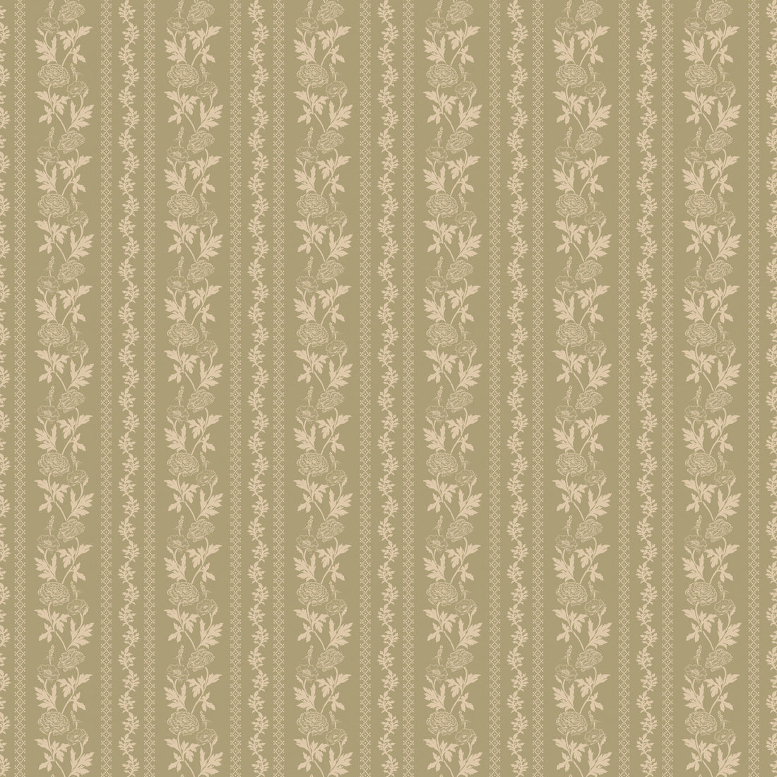 Marisol Floral Wallpaper in Green, Gold, Cream and Rose