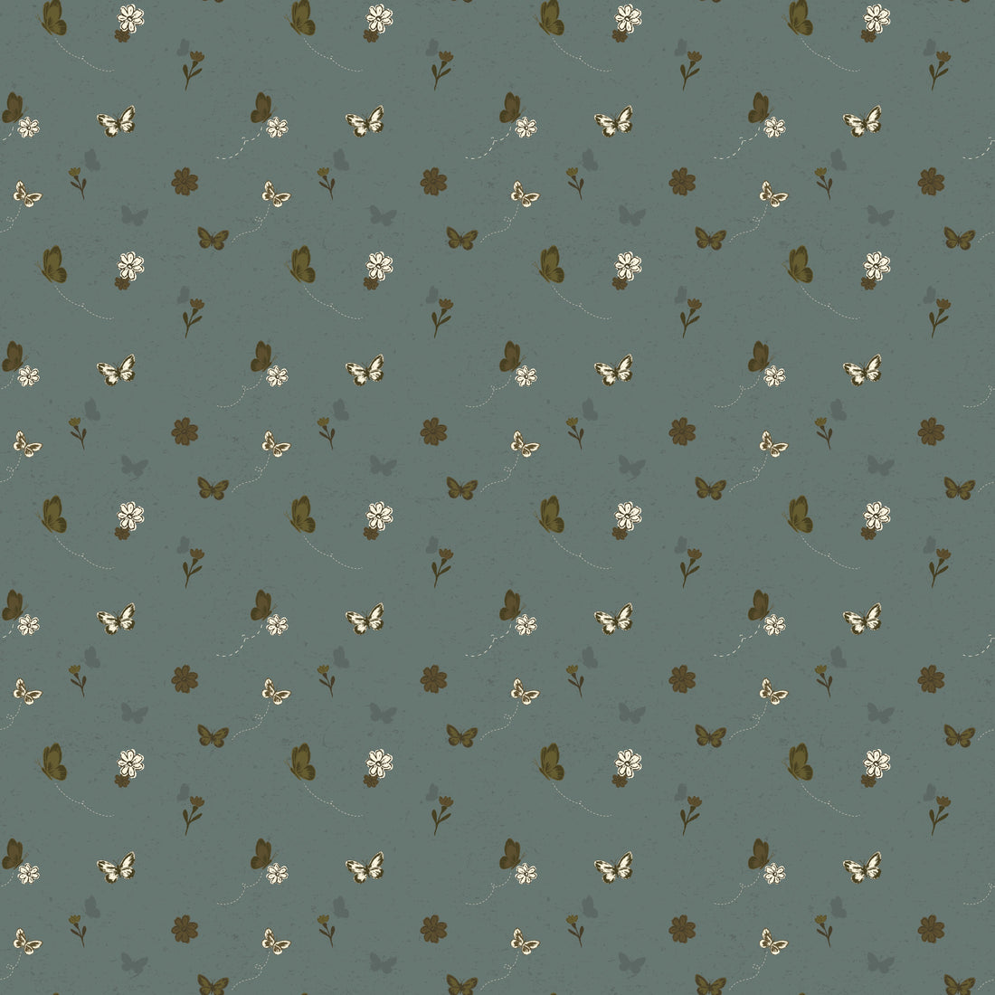 Marlo Floral Wallpaper in Pink and Sage-Green - Boho Nursery Decor