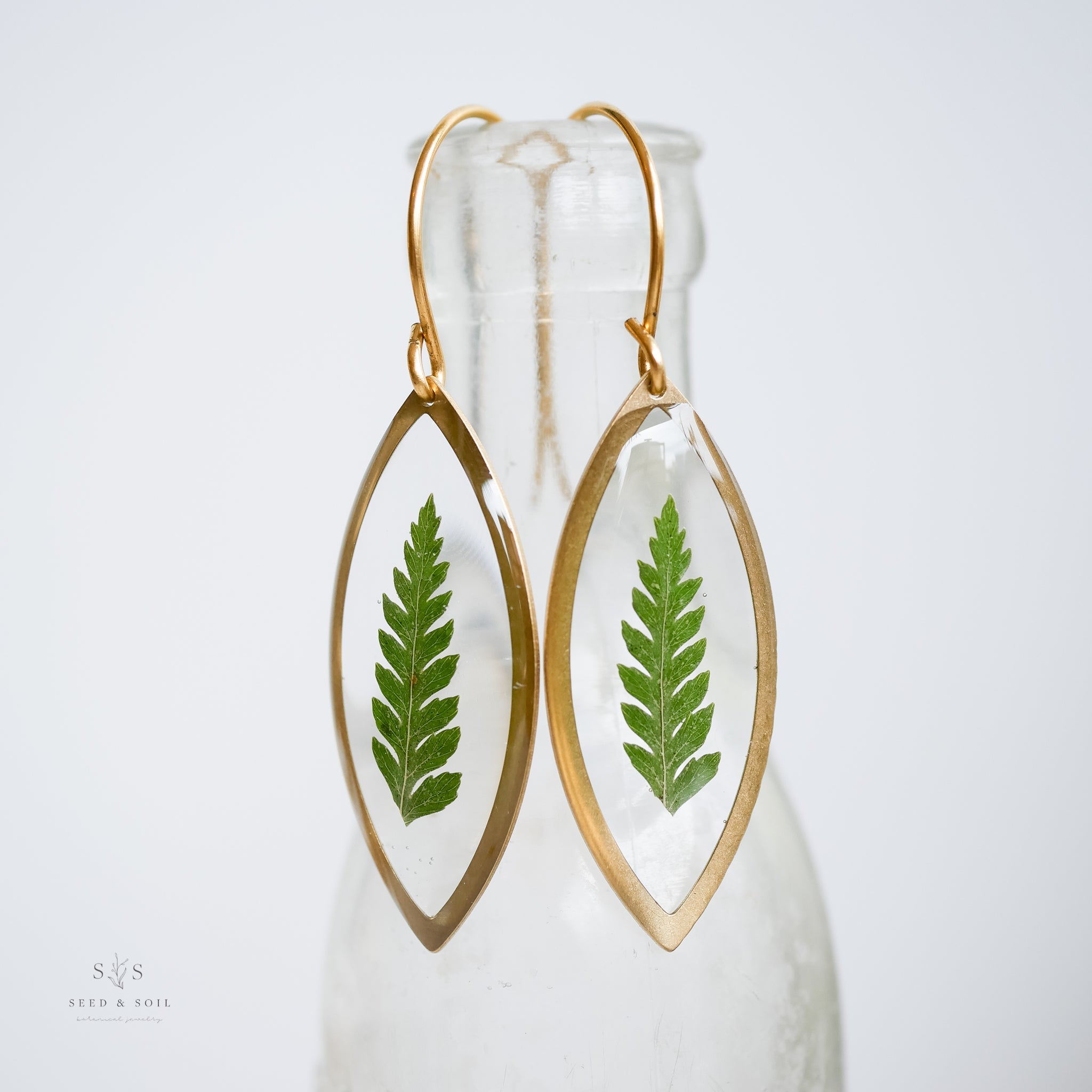 Marquise Botanical Earrings