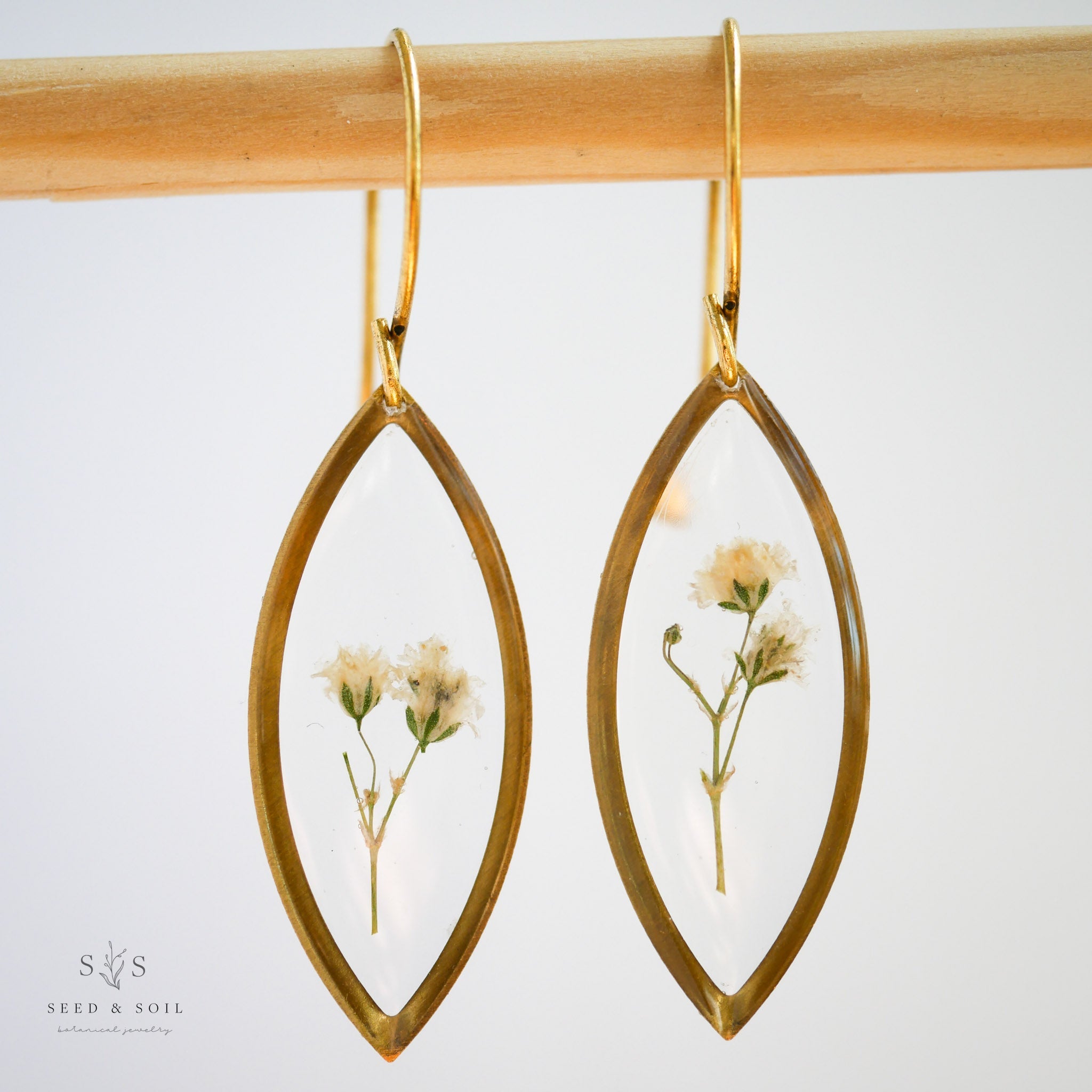 Marquise Botanical Earrings