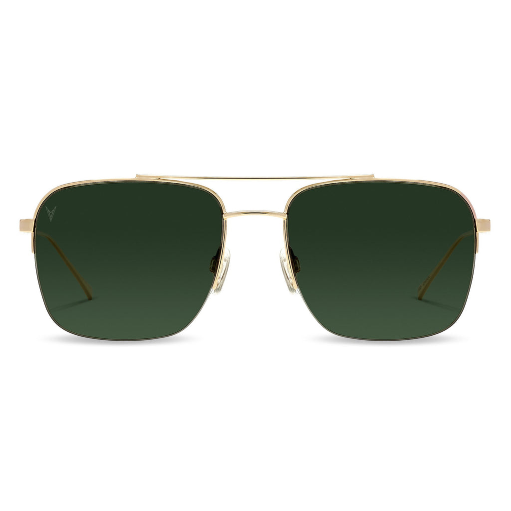 The Marshall navigator sunglasses in gold frame