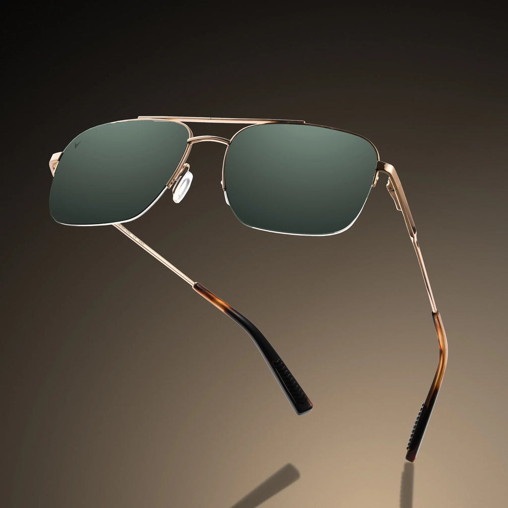 The Marshall Navigator Sunglasses in Gold Finish