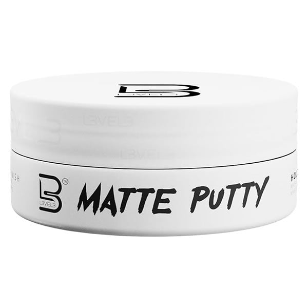 L3VEL3 Matte Putty 150ml container for hair styling with matte finish
