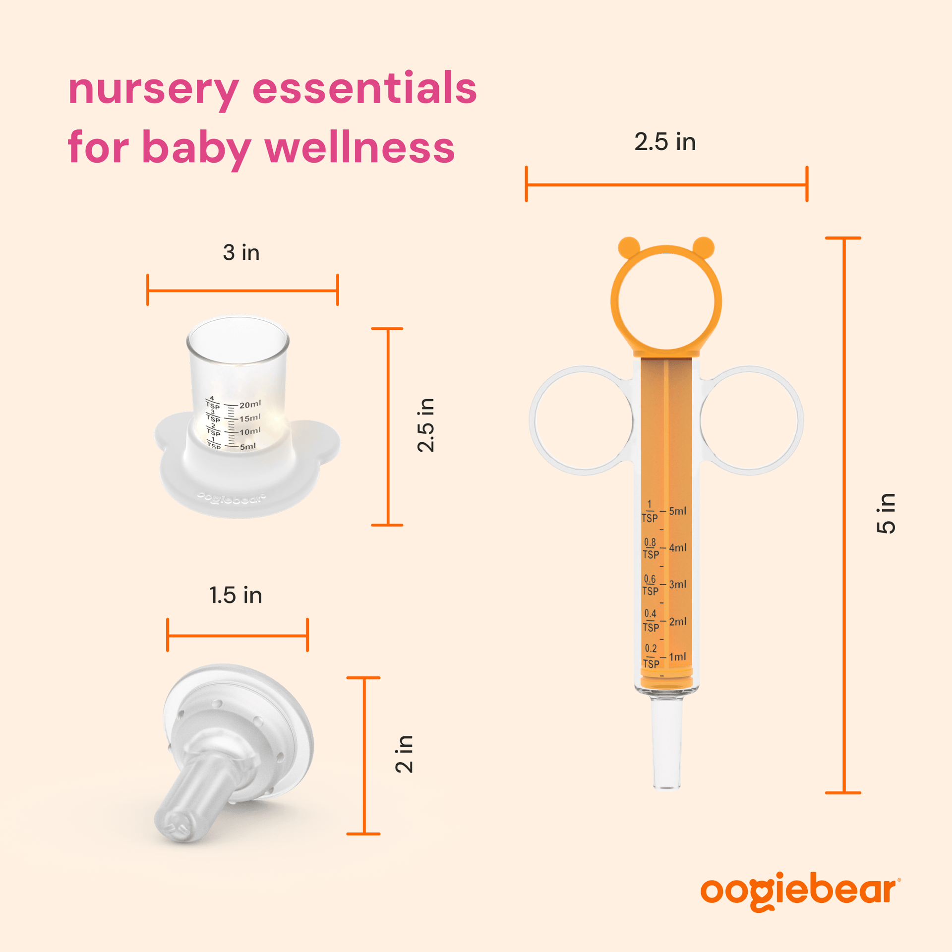 Light-Up Baby Medicine Dosing Kit with Clear Measurements