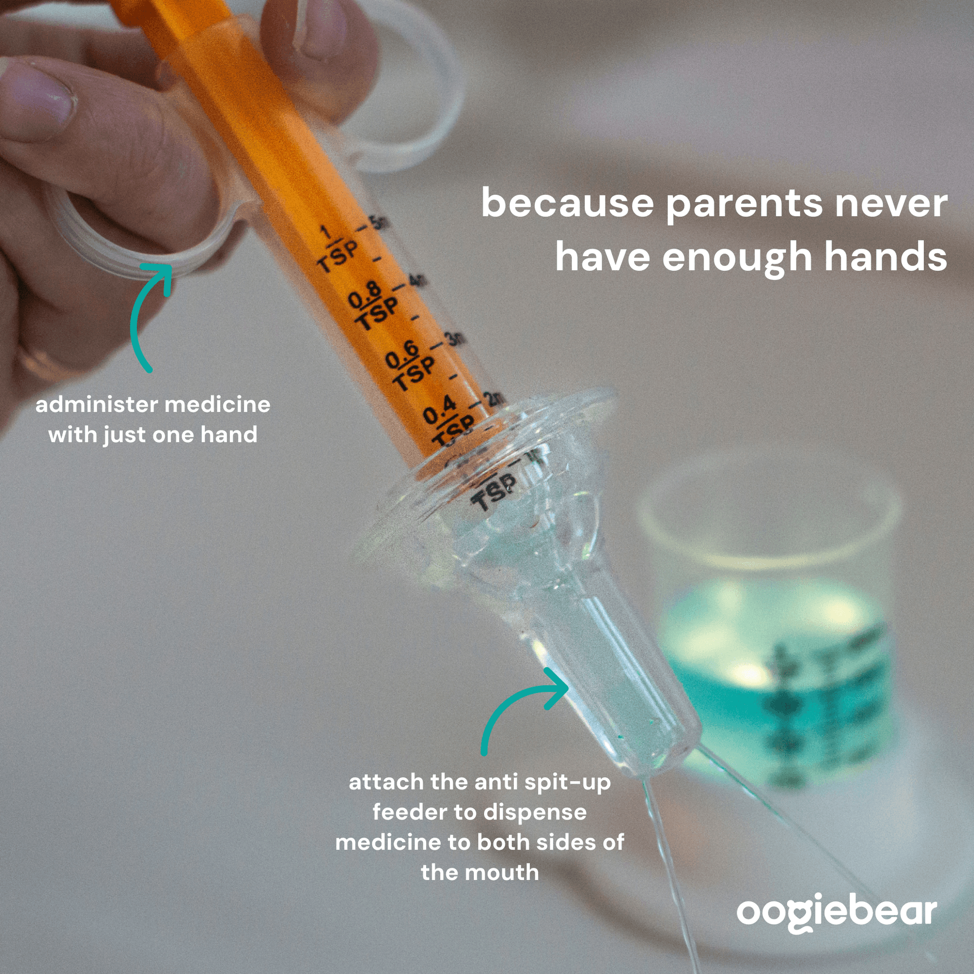 Light-Up Baby Medicine Dosing Kit with Clear Measurements