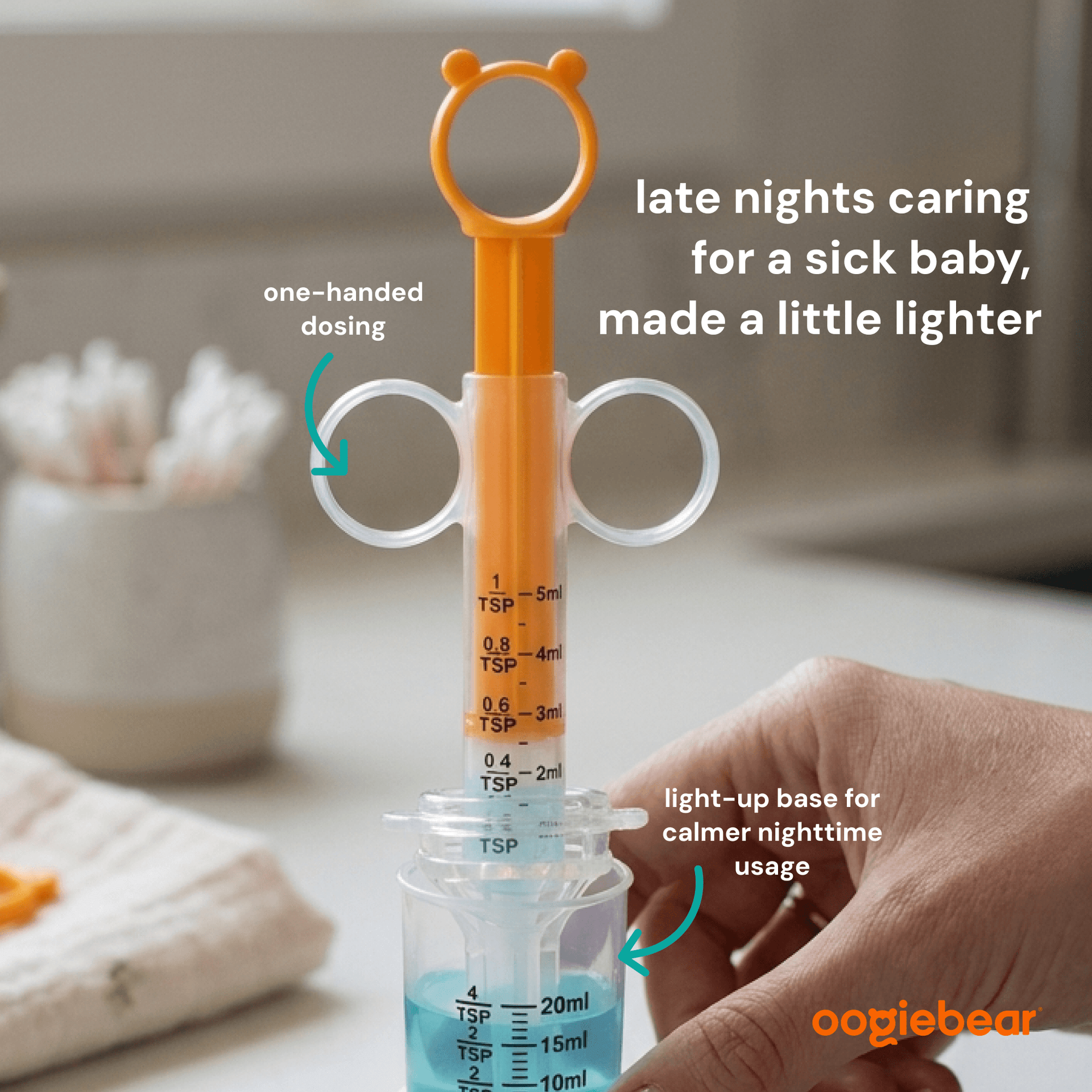 Light-Up Baby Medicine Dosing Kit with Clear Measurements