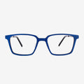 Melbourne metal and wood eyeglasses with a geometric frame and clean lines.