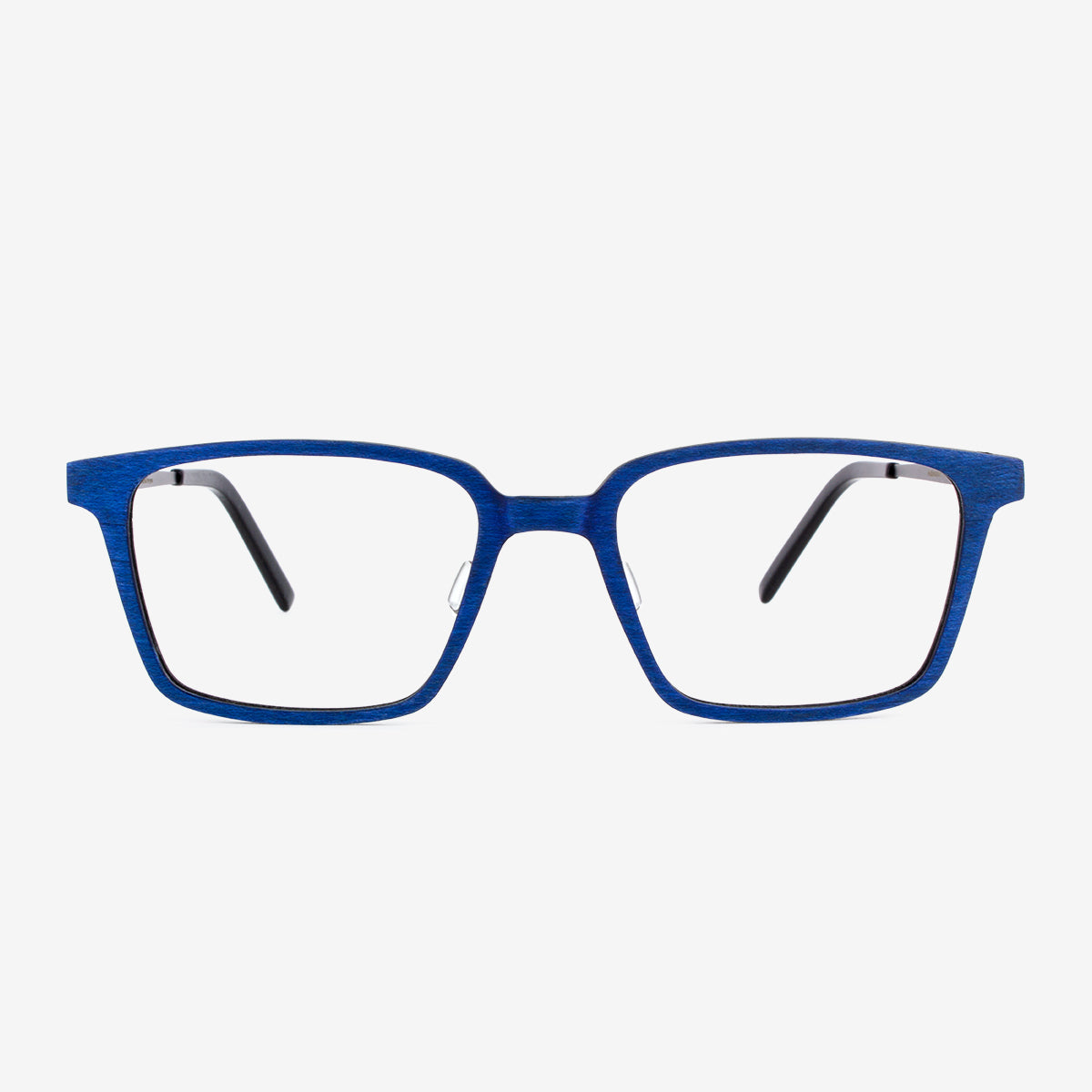 Melbourne metal and wood eyeglasses with a geometric frame and clean lines.