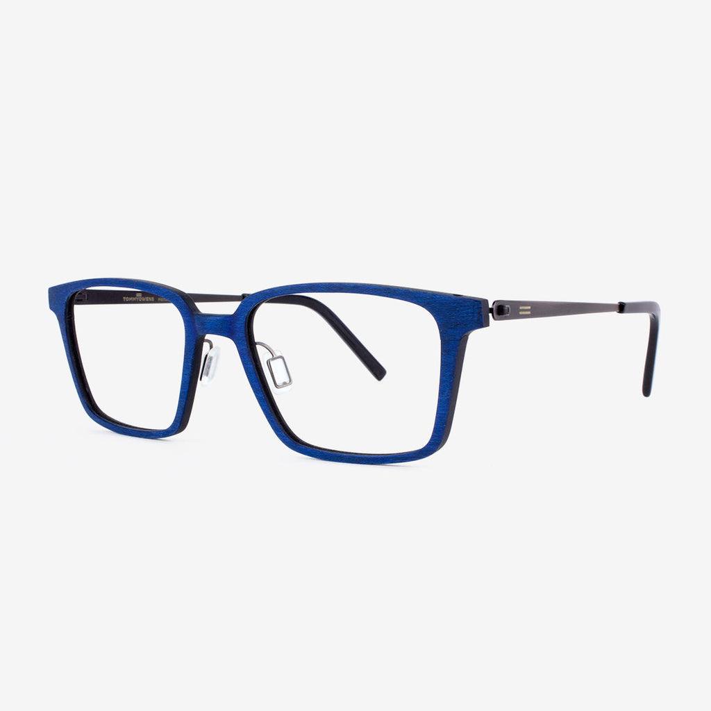 Melbourne Metal and Wood Eyeglasses with Modern Clean Lines