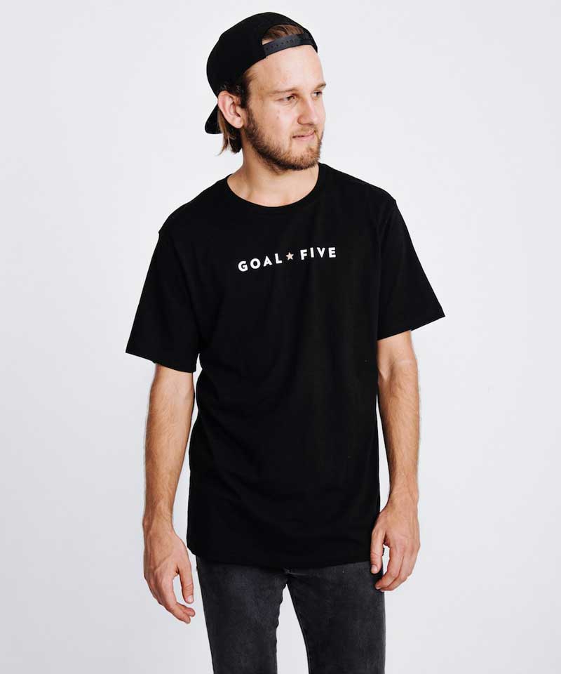 Men's Black Cotton Graphic Soccer T-Shirt - Image 2