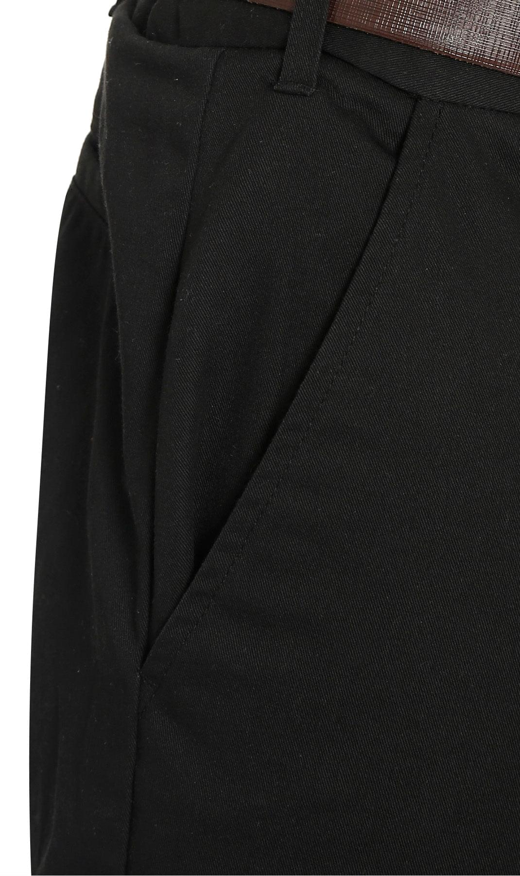 Men's Stretch Waist Chino Pants - Flat Front Casual Cotton Chinos